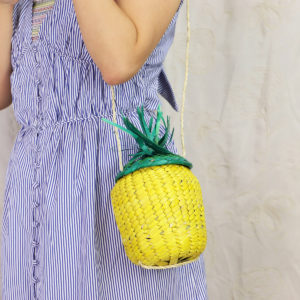 パイナップル シュロ製 カゴバッグ メキシコ手編み