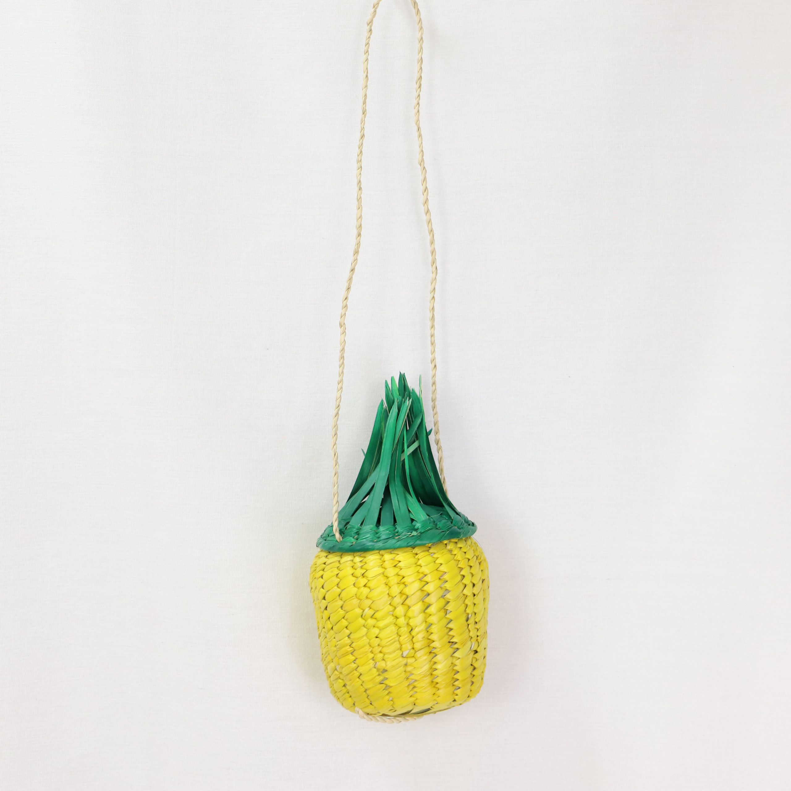 パイナップル シュロ製 カゴバッグ メキシコ手編み - 画像 (8)