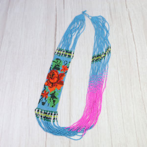 ビーズネックレス フラワー メキシコ