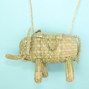 カゴバッグ ぞうさん メキシコ製 007