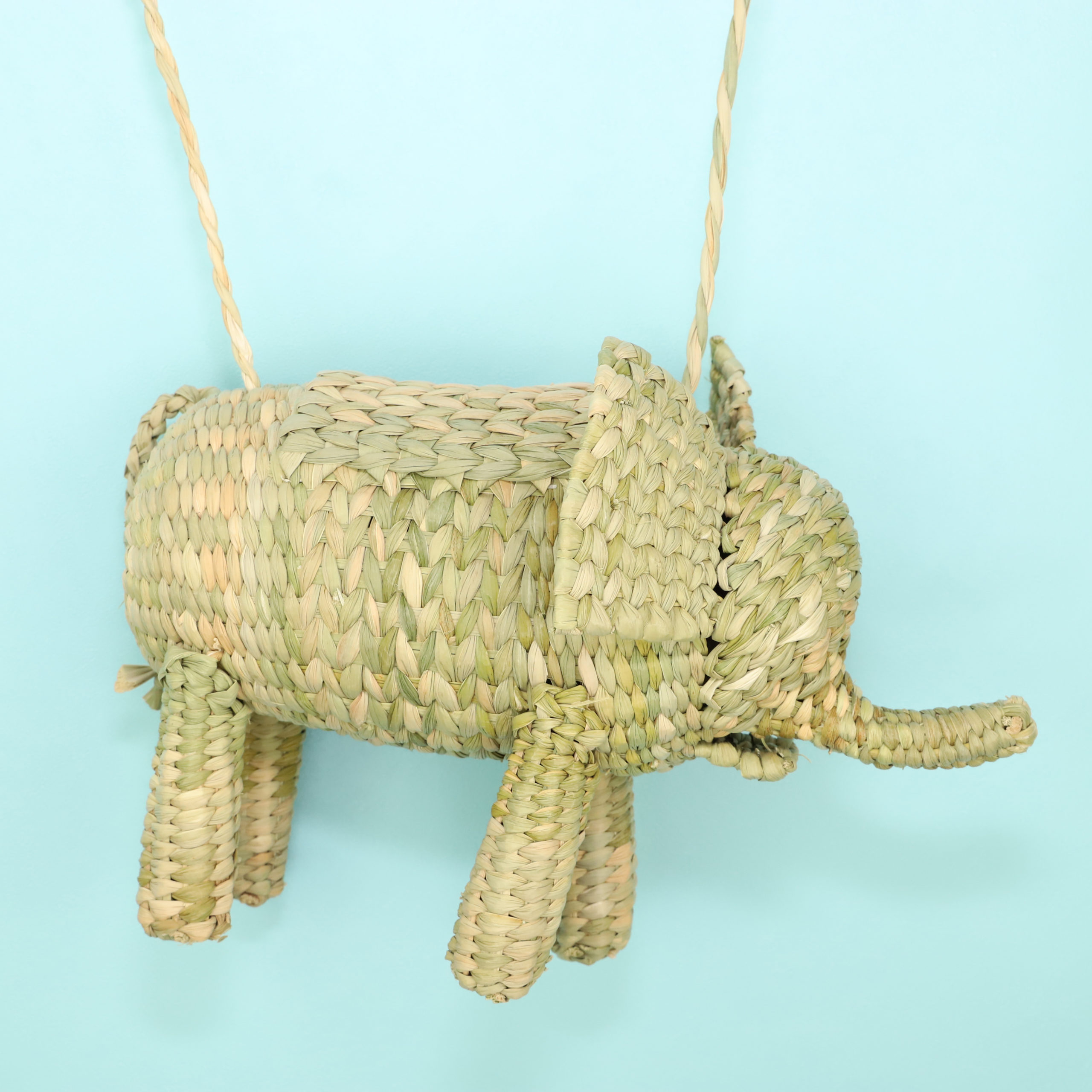 カゴバッグ ぞうさん メキシコ製 007 - 画像 (2)