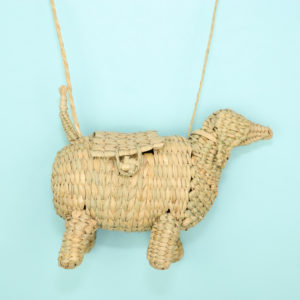 カゴバッグ ダックスフンド メキシコ製 013