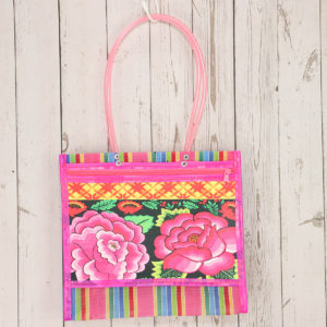 メルカドメッシュトートバッグ 花柄 S メキシコ製 001