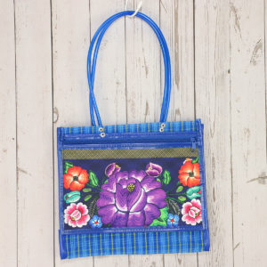 メルカドメッシュトートバッグ 花柄 S メキシコ製 003