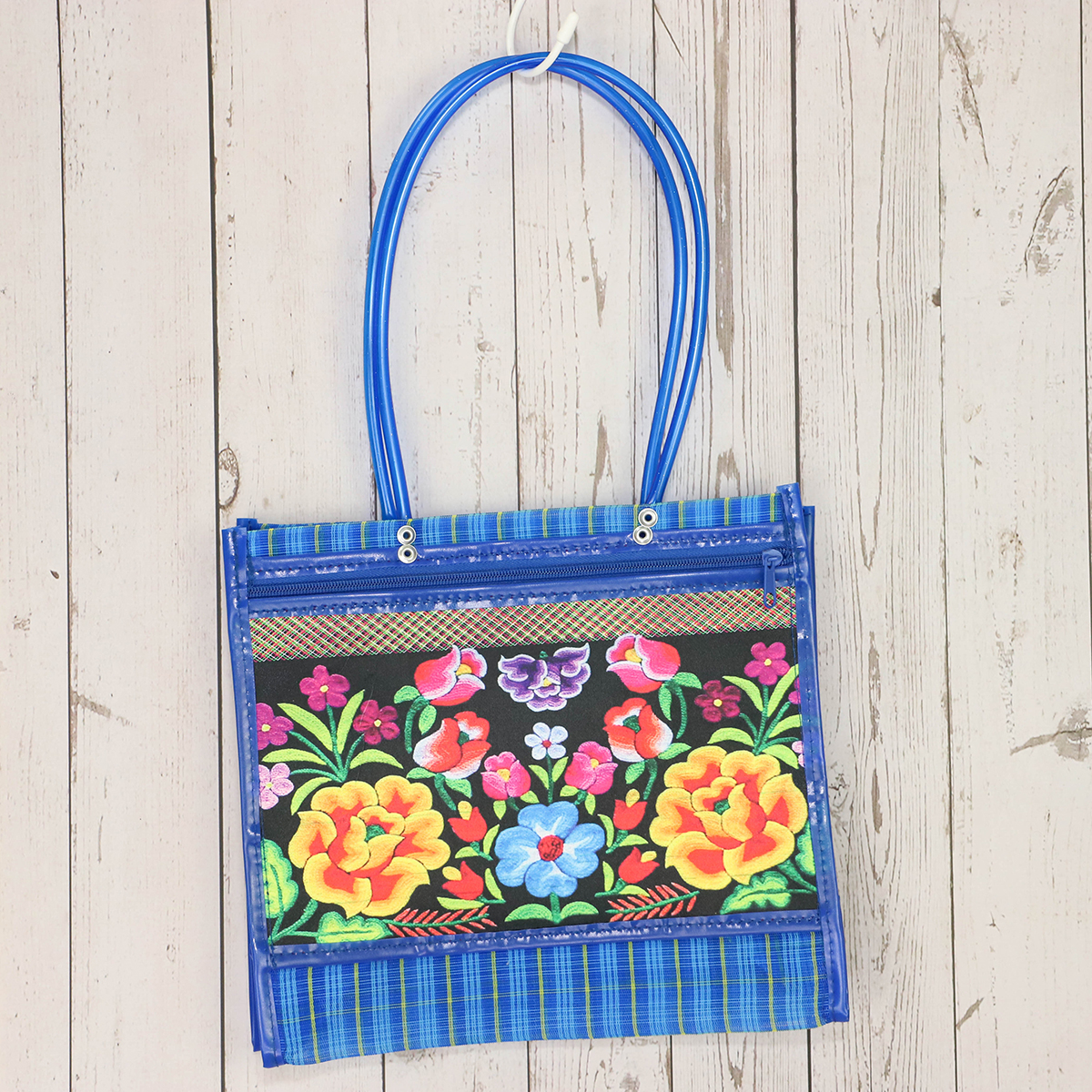 メルカドメッシュトートバッグ 花柄 S メキシコ製 004