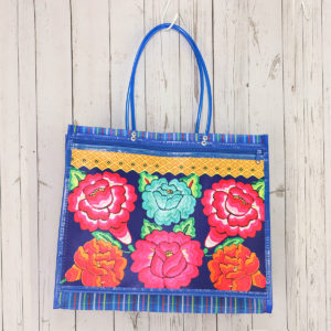 メルカドメッシュトートバッグ 花柄 メキシコ製 007