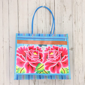 メルカドメッシュトートバッグ 花柄 メキシコ製 008