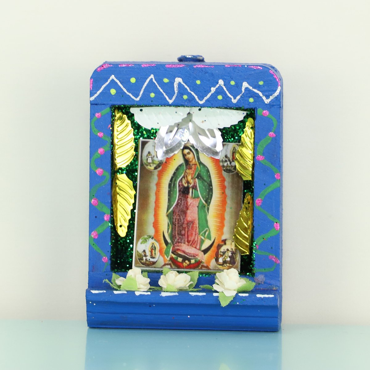 メキシコ壁飾り 置物 ニチョ ボックス マリア 小 023