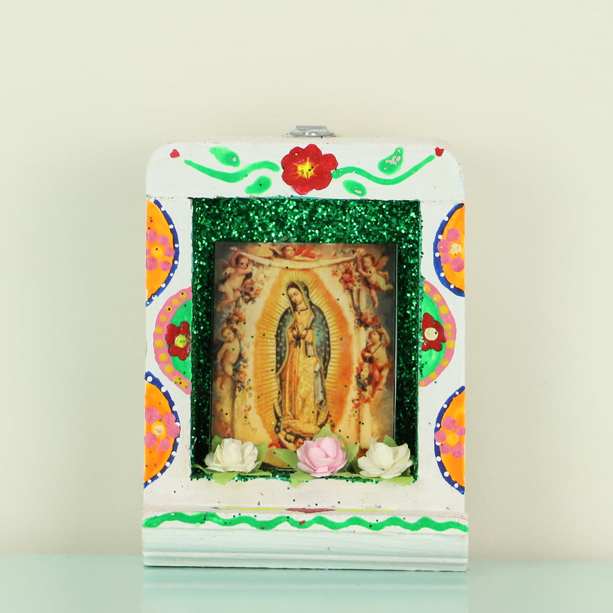 メキシコ壁飾り 置物 ニチョ ボックス マリア 小 024